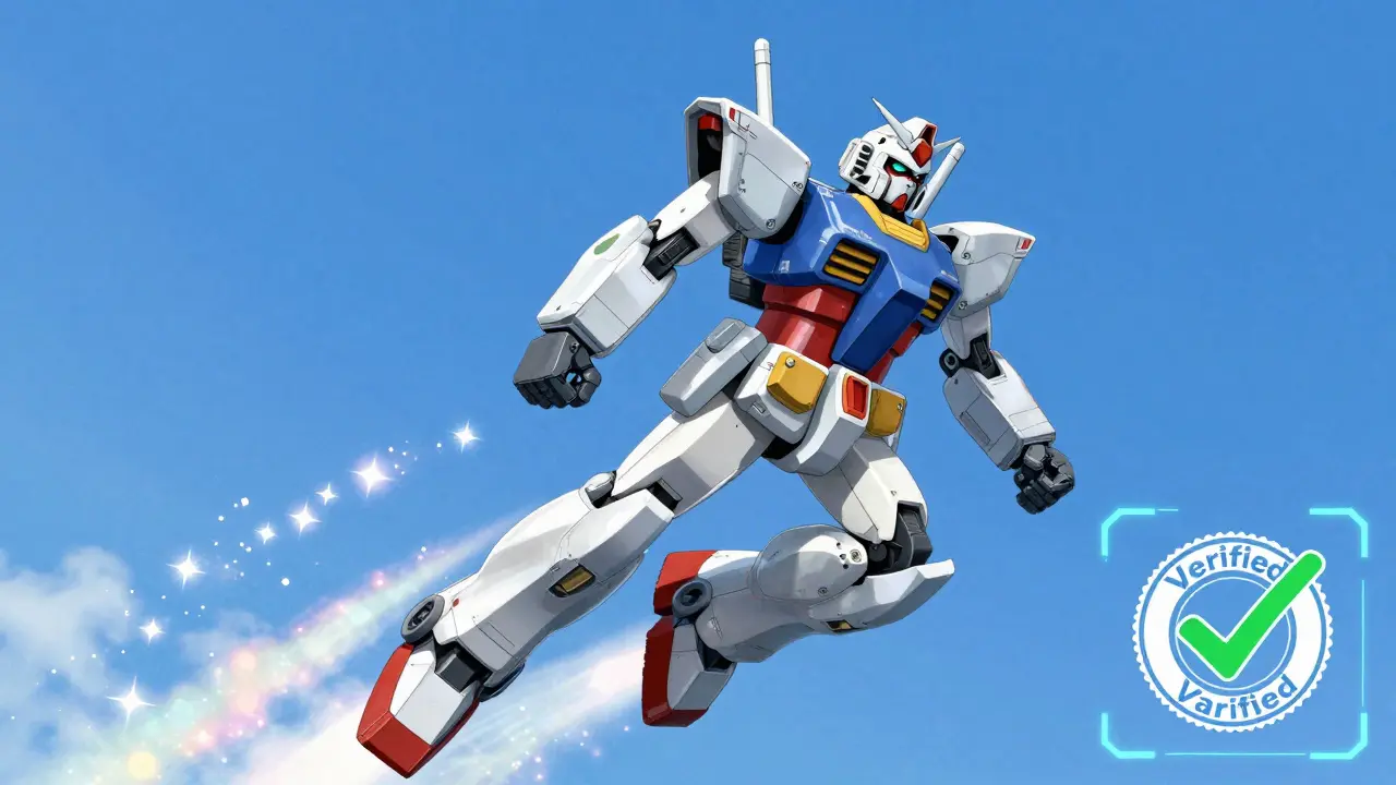 Super robot flying through a clear blue sky symbolizing healthy breathing