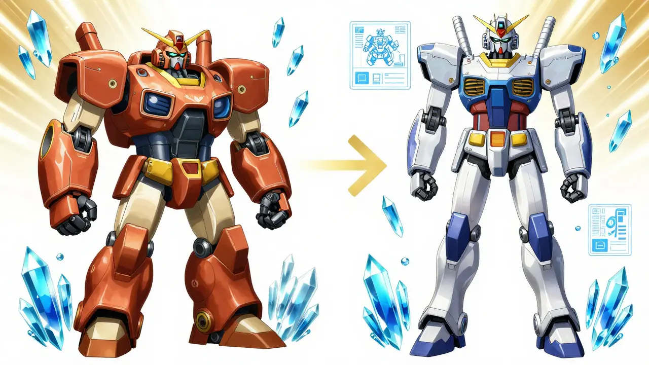 Transformation of a robot into a leaner and more defined version