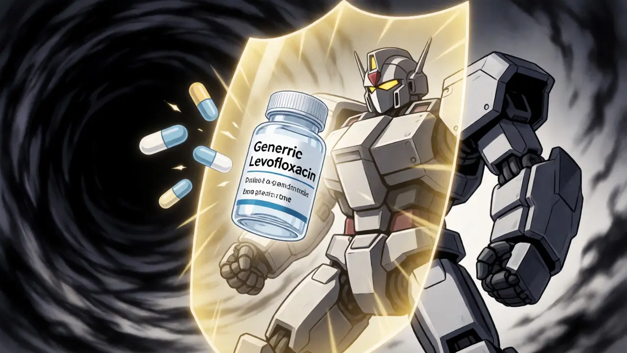 Armored robot shielding genuine medicine from counterfeit threats